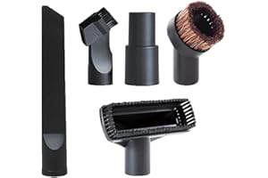 Niaciswe Embouts pour Aspirateurs 5 Pièces Brosse Aspirateur Universel de Buses Brosse avec Adaptateur 32/35 mm Brosse ​pour Meubles Brosse Aspirateur Accessoires