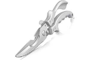 GUWINA Tijeras Cocina Profesionales,Acero Inoxidable Tijeras de Cocina,Multiusos Grandes Resistentes Tijeras para Aves para Carne Hierbas Pollo Verduras Hueso