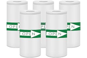 YIVNUIOL 5 PCS Thermal Paper Roll, 57 X 30mm Self-Adhesive Sticker Paper,for Portable Pocket Thermal Printers Mini Photo Printers(White)