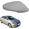 STYCARO Right Driver Side Mirror Cover Cap compatible with Hundai Verna Fludic 2012-2016 Type 3 Model-White-Unpainted