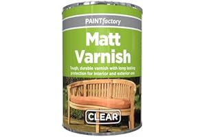 Z&A HOMZ Z&A Clear Varnish Paint Tin 300ml - Tough, Durable Excellent Coverage - Matt Gloss Yacht Finish - Quick Drying All Purpose Interior and Exterior Use - for Metal Wood Plastic (Varnish Matt Tin)