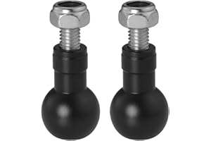 GGUFAY 2 Alluminio 17MM Espansione Testa a Sfera con M6 Vite Testa a Sfera per Treppiede Selfie Maniglia Grip Stand Ball Mount Converter