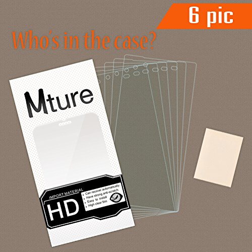 6-pack Sony Xperia Z5 Schutzfolie Mture Displayschutz für Sony Xperia Z5 5.2′ Transparent Schutzfolie Screen Protector Ultra Klar Film Stressfreie, Blasenfreie Installation, Anti-Fingerabdruck High Definition LCD Displayschutzfolie (HD Clear) - 3