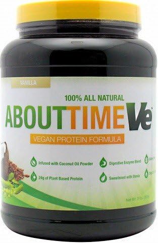About Time Vegan Protein Formula, Vanilla mass growth muscle gain - 908 grams by SDC Nutrition M