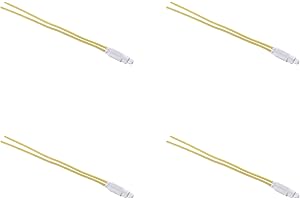 ZOREI Lampada Led Per Pulsante Comando Illuminabile, Compatibile Con Bticino Living, Compatibile Con Bticino Matix (4 Pezzi, Giallo)