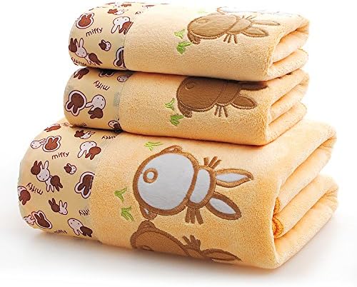 Accessori bagno ZHFC ZHFC Towel towel gift box three suit Wedding marriage Wedding Souvenir birthday Moon gift 74x34cm,Red double rabbit currant bag