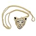 Produktbild Aulei Halskette Kette Goldene Leopard-Kopf-Anhänger New Fashion Frauen Mini Retro lange FT