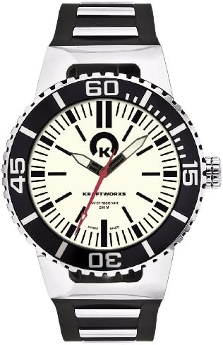 Kraftworxs KW-D200-8W2 Unisex Analogue Quartz Watch, White