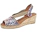 Produktbild Toni Pons Teide PM Womens Wedge Heel Espadrilles 37 EU Blumendruck