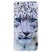 Produktbild Apple iPhone 6 Plus / 6S Plus Hülle, Hozor 3D Muster Matte Handyhülle Ultra Slim Weich Silikon Backcover Kratzfest Bumper Case Schutzhülle Telefon-Kasten - Weiß Leopard