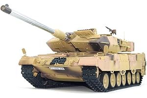 MODELTRONIC Tanque RC Tongde 1:16 German Leopard 2A7 dispara Bolas e Infrarrojos Versión V7.0 Upgrade emisora 2.4G con Sistema de Humo y Sonidos L2023