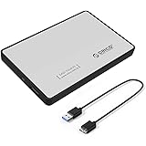 ORICO 2.5 Inch SATA SSD/Hard Drive Enclosure Case USB 3.0 for 2.5" SATA III HDD - Silver