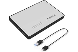 Orico 2.5 Inch SATA SSD / Hard Drive Enclosure Case USB 3.0 for 2.5" SATA III HDD - Silver