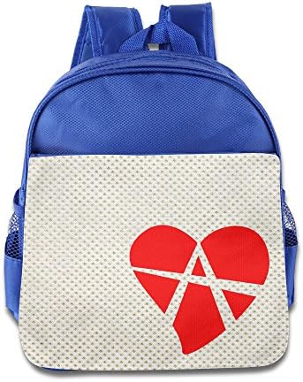 I Love Anarchist Flag Logo RoyalBlue One Size Kids School Backpacks