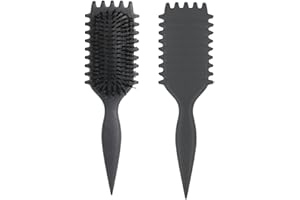 EIHI Curl Brush, Curly Hair Brush, Define Styling, Curl Defining Brush, Hair Brush for Detangling for Women (Black)