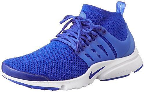 nike air presto flyknit blue running shoes