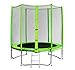 Produktbild SixBros. SixJump 1,85 M Gartentrampolin Grün Trampolin - Leiter - Sicherheitsnetz - Wetterplane - Lange Netzstangen - TG185/1575