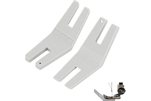 NOTOKE 2 Stück Großformat Nahthilfe Nähmaschine Nähfüße, Kunststoff Hebamme Nähhilfe, Nähmaschinen Nähfuß, Nähmaschine Nähen Zubehör, Ideal für Stickerei Nähmaschine, Nähen Bastelprojekte (Grau)