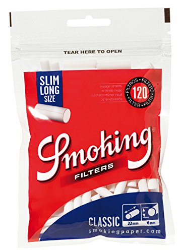 Smoking Classic Filters Long Size Slim Zigarettenfilter Lang 10x Bags (1200 Filter) - 2
