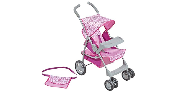 poussette double cerise et capucine