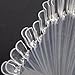 50x Clear False Nail Art Tips Sticks Polish Display Fan For Practice Salon, Can Add/Remove As Required
