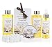 Pinkleaf Nature Spa Vanilla, Argan Oil, Bath Gift Set, in Antique Brass Looking Tub