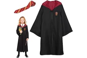 BSNRDX Set di Costumi da Mago, vestito da mago con cravatta, kit di accessori travestimento per bambini per Bambini Adolescente Halloween Natale Carnival Costume Cosplay