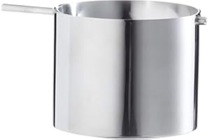 Stelton, Aschenbecher aus Edelstahl, Arne Jacobsen design, Cylinda line, H: 8 CM Ø: 10 CM