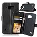 Produktbild Nancen Compatible with Handyhülle Galaxy S6 Active / G890A (5,1 Zoll) Lederhülle Neu Style Acht Farbe Weich PU Flip Case Ledertasche/Schutz Etui, Karten Slot Foto Wallet Hülle