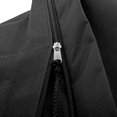 Schutzhülle für anndora Sonnenschirm ø 4 m Schirmschoner Abdeckung Husse Schwarz - 6