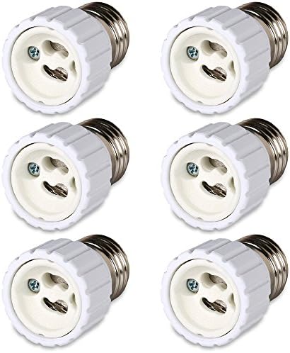 LONGYEE(TM) LONGYEE(TM) 6 x Bayonet BC Cap E27 to GU10 Bulb Base Socket Converter Adaptor