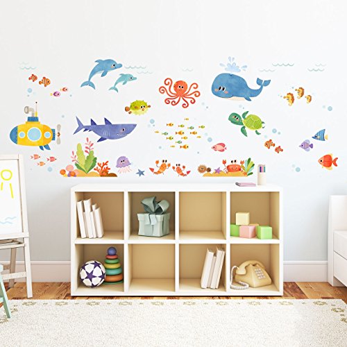 Decowall DAT-1611 Abenteuer auf See Wandsticker Wandaufkleber Wandtattoo Kinderzimmer - 4