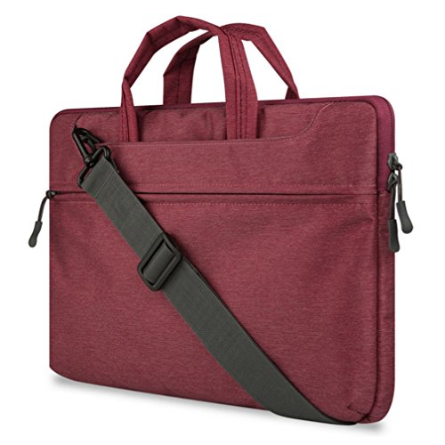 GADIEMENSS Waterproof Laptop Shoulder Briefcase Bag Portable Computer case handbag For Apple Macbook Air Pro and other Notebook - 2