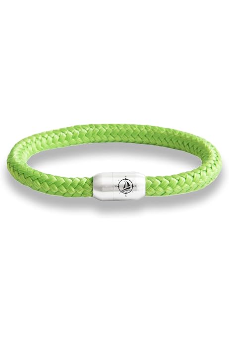 Paris Montana Buddha Om Armband – Segeltau Mit Anhänger, Magnetverschluss, Unisex, Handmade
