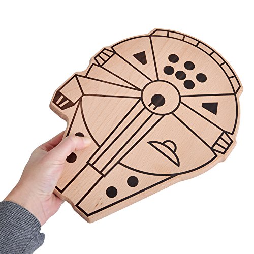 Star Wars Millenium Falcon Schneidebrett XL Buche massiv von Elbenwald - 5