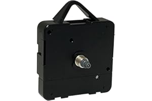 DANS CLOCK SHOP New Replacement Ticking Quartz Clock Movement Mechanism Motor - DIY - Fittings - Various Sizes (Short - 5mm Gold Thread - Total Spindle 13mm)