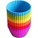 Produktbild GuDoQi 24 Packung Silikon Muffin Tasse Wiederverwendbare Backpokale und Cupcake Liner