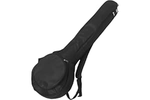 SUPVOX Waterproof Oxford Cloth Banjo Case, 5-String Banjo Storage Bag with Shoulder Straps, Lightweight and Durable, Black