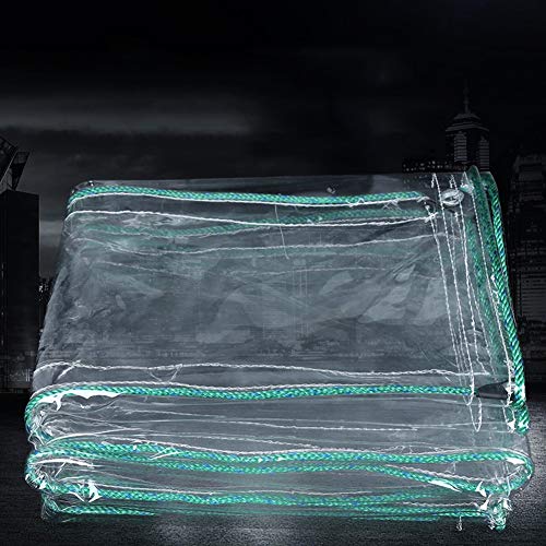 Preisvergleich Produktbild JIANPING Transparente Plane 500g / m2 zum Abdecken von Pflanzenschuppenvorhangbalkon mit perforierter wasserdichter Regenplane Planen (Size : 1.8×3.5m)