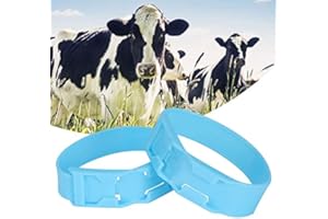 CAFOPGRILL Kennzeichnung Band Rinder, 10 Stück Vieh Kunststoff Vieh Kennzeichnung Ring Kuh Kennzeichnung Band Werkzeug für den Einsatz auf dem Bauernhof