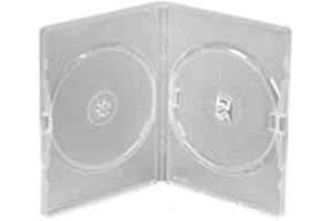 QDWQ-US Network Trading 25 boîtiers Doubles Transparents pour DVD avec Film de Protection.