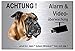Produktbild Boxer-Alarm-Video-Überwachung-Hund-Schild-Hundeschild-Aluminium Edelstahloptik-Hunde-Tierschild-Warnschild-Hinweisschild 133-3 (133-3 silber 300 x 200 x 3 mm mit Löcher)