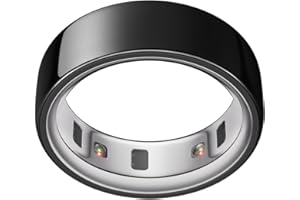 OURA Ring 4 - Black - Misura 5 - Smart Ring | Provalo con il kit di misurazione Ring 4 | Indossabile per monitorare il sonno - Frequenza cardiaca - Fitness - Batteria fino a 8 giorni