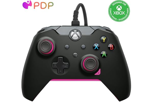 Pdp Filaire Manette Fuse Noir pour Xbox Series X|S, Gamepad, Filaire Video Game Manette, Gaming Manette, Xbox One, Licence Officiel - Xbox Series X