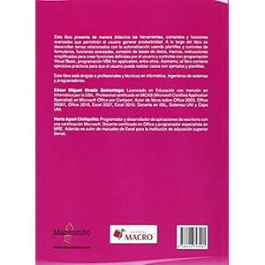 Excel for Masters . Macros y Aplicaciones VBA