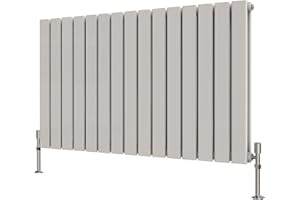 Radbliss Horizontal Flat Panel Radiator 600x1020mm White Double Design RAD Central Heating