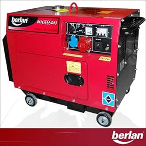 5000 W Diesel Stromerzeuger - Schallgedämmt 230   400 Volt: Amazon.de: Baumarkt