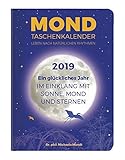Mond Taschenkalender 2019 - Taschenkalender A6 - 1 Woche / 2 Seiten - 160 Seiten by 