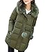 Produktbild Briskorry Ultra Lange Daunenmantel Damen Verdickung Kapuzen Wintermantel Steppjacke Frauen Slim Hoodie Übergangsmantel Gesteppte Parka Mantel Outwear