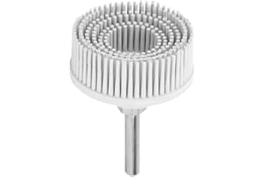 DOACT Cepillo de Taladro de Esmeril de Goma, Caucho Roloc, Soporte de Roloc de 3 M, Cepillo de Disco de Taladro Eléctrico de 2 Pulgadas, Cepillo Abrasivo de Goma de Esmeril, Cepillo de (Blanco)